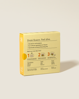 Inner Connection Blooming Tea box featuring instructions and ingredients for a refreshing tea experience.