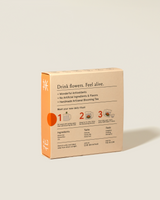 Inner Radiance Blooming Tea packaging with instructions and benefits for a flower tea ritual.