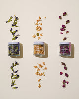 Butterfly pea, jasmine, rosebud