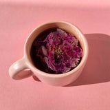 Floral Collection - Variety Box featuring a pink cup with a blooming dried rose.