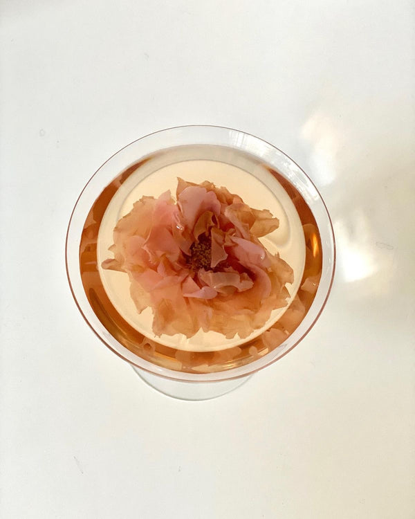 Shangri-La Rose Flower Tea from above
