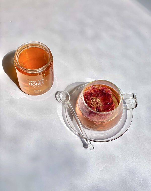 The Truth About Moisturizers and Hydration: Why Inner Hydration Matters More - honey and rose tea