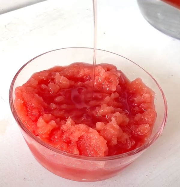 Rose Watermelon Slushy Recipe with Organic Whole Edible Roses from The Qi 
