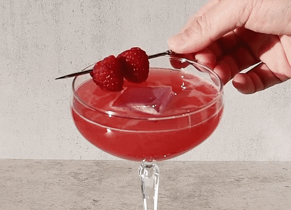 Raspberry Rosebud Tea Mocktail