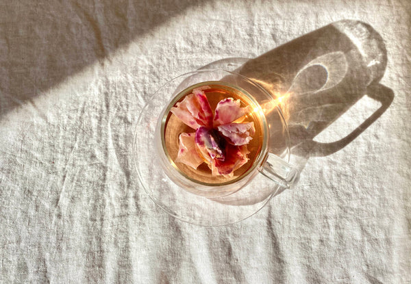 The Qi organic shangri-la rose flower tea