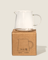 Small glass pot and matching craft box packaging