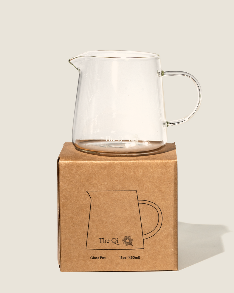 Small glass pot and matching craft box packaging