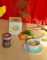 The Qi lunar new year flower tea set