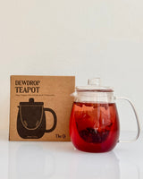Dewdrop glass teapot