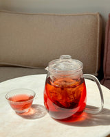 Dewdrop glass teapot