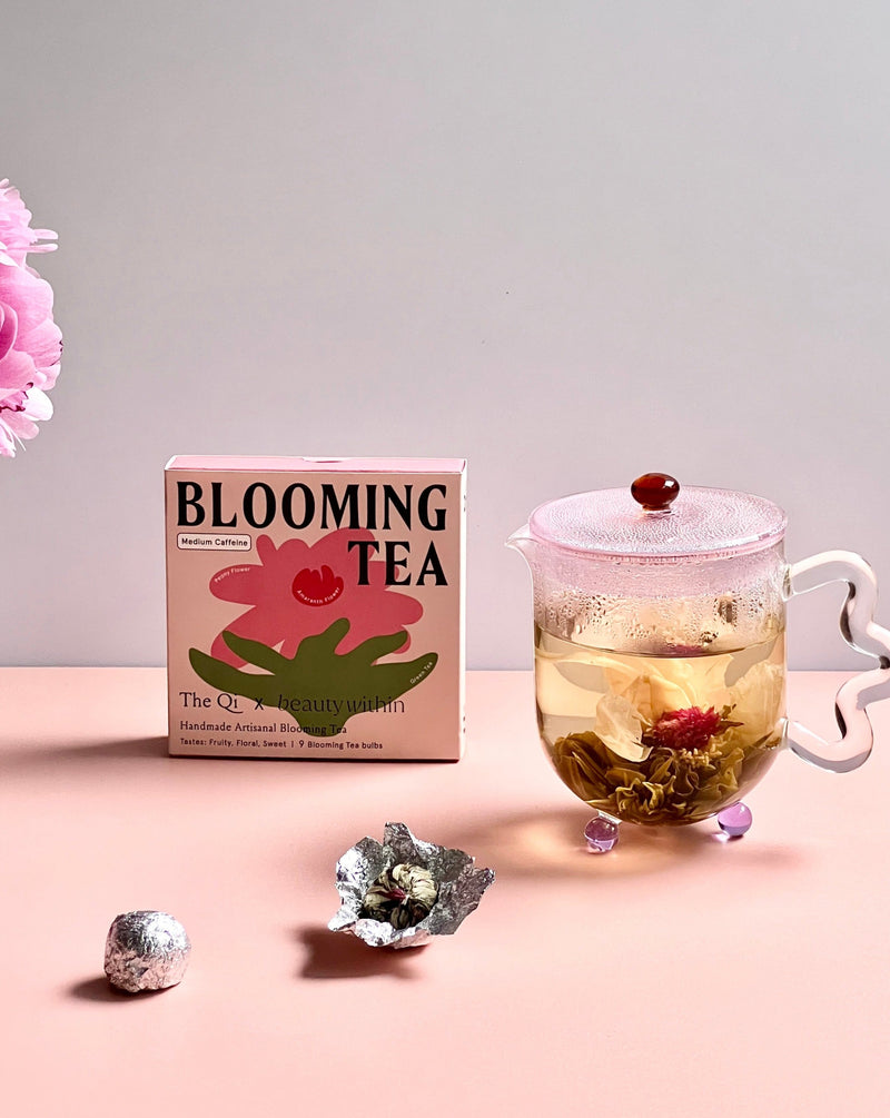 Flowering Tea in a Cat Teapot Art Print by Bloomejasmine