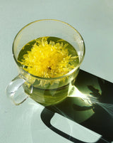 Glass Organic Chrysanthemum Edible Flower Tea Infusion Tisane | The Qi