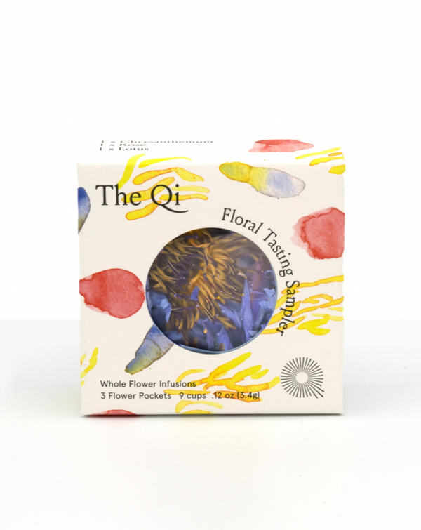 3 flower tea samplers