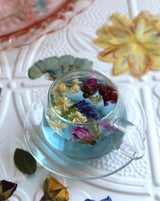 butterfly pea, rosebud, jasmine flower tea